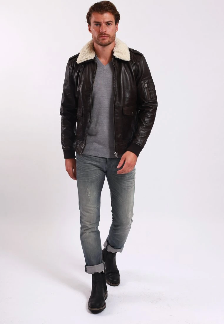 Lee Cooper Bill - Bomberjacks - Brown 2 Lee Cooper Bill - Bomberjacks - Brown - Afbeelding 2