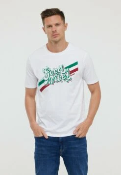 Lee Cooper Azzip Mc - T-Shirt Print - Optic White