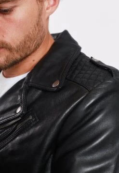 Lee Cooper Basso - Leren Jas - Black -Lee Cooper Winkel 1580bd2c6ae54cafbff1cacb7f7edacb