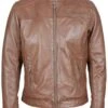 Lee Cooper Basile - Leren Jas - Cognac