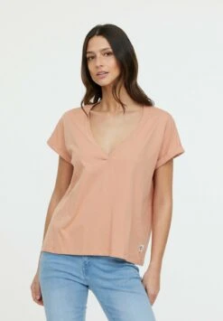 Lee Cooper Alys Mc - T-Shirt Basic - Terra