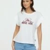 Lee Cooper Alce Sm - T-Shirt Print - Optic White
