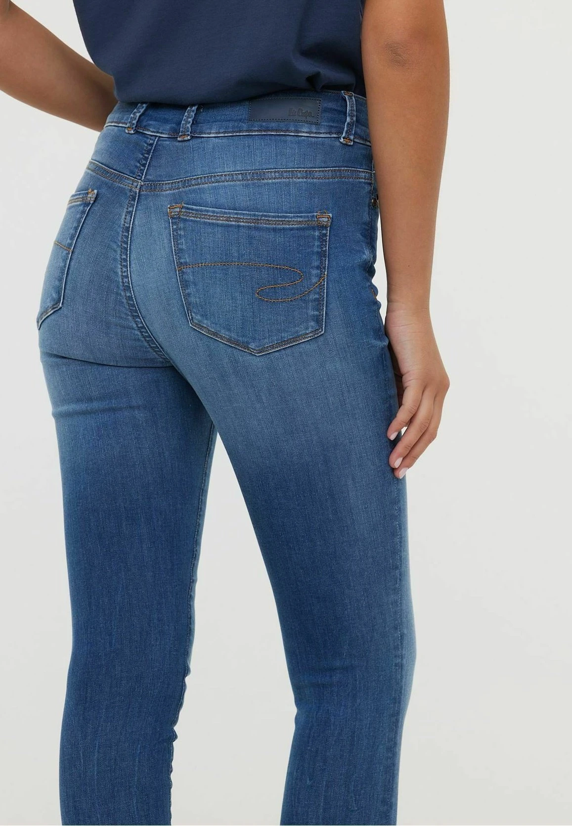 Lee Cooper Lc115F - Slim Fit Jeans - Medium Bright Blue 4 Lee Cooper Lc115F - Slim Fit Jeans - Medium Bright Blue - Afbeelding 4