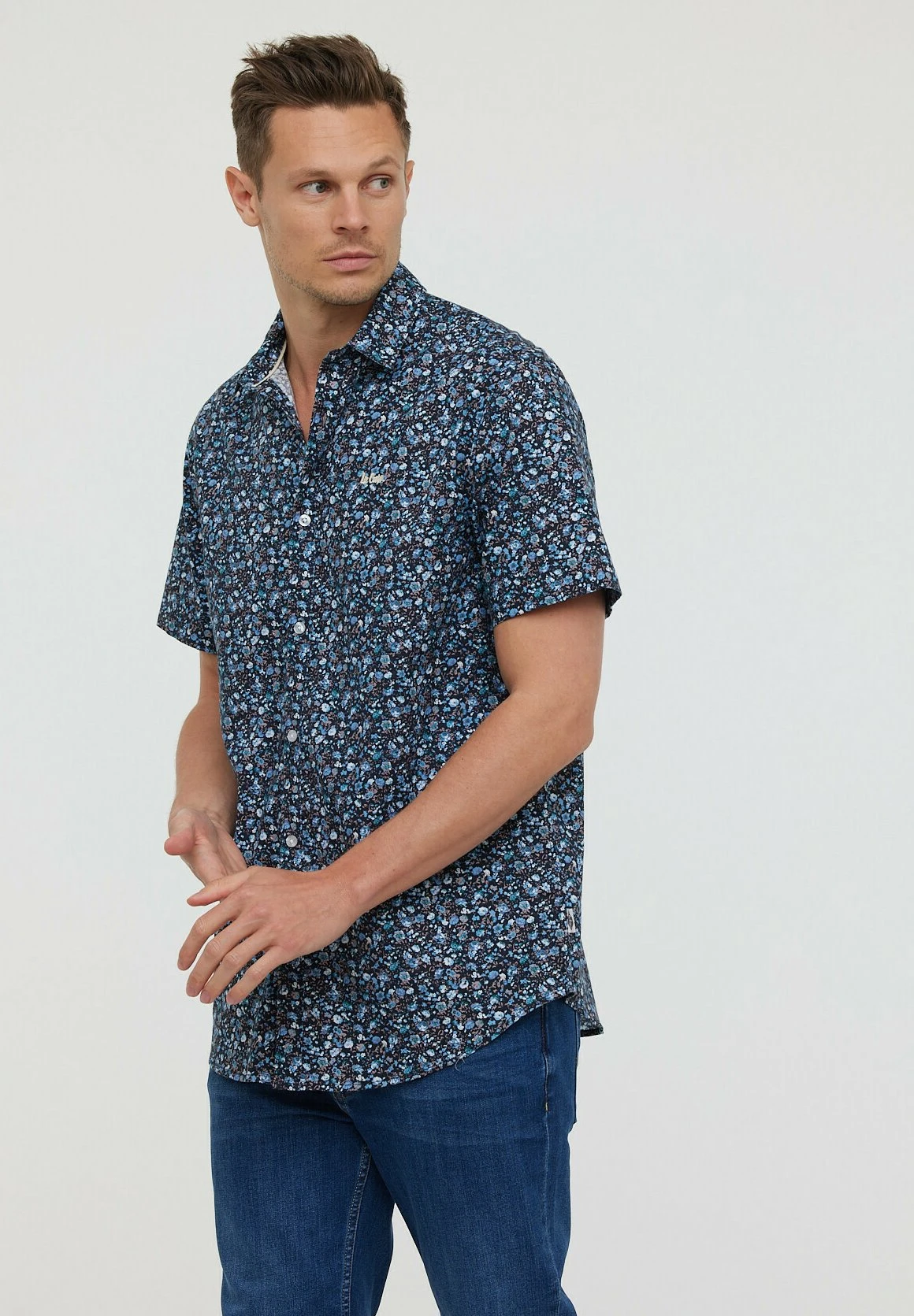 Lee Cooper Duya Mc - Overhemd - Navy 4 Lee Cooper Duya Mc - Overhemd - Navy - Afbeelding 4