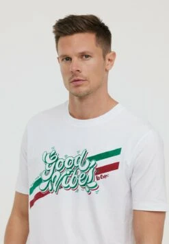 Lee Cooper Azzip Mc - T-Shirt Print - Optic White -Lee Cooper Winkel 3f3738184bfb4489a8c06b194811b440