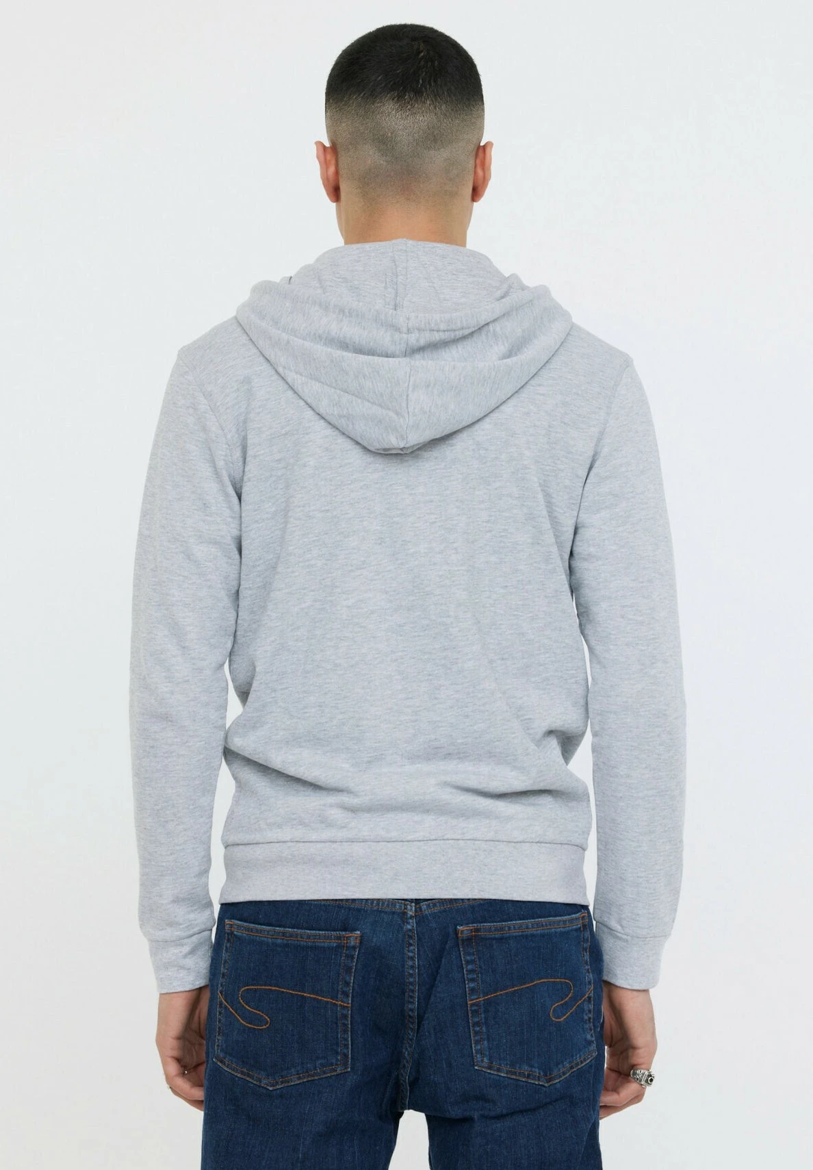 Lee Cooper Etienne - Sweater Met Rits - Gris Chiné 2 Lee Cooper Etienne - Sweater Met Rits - Gris Chiné - Afbeelding 2