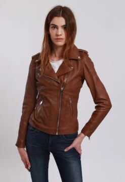 Lee Cooper Bella - Leren Jas - Cognac