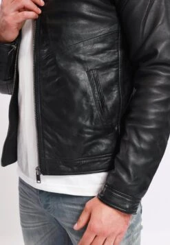 Lee Cooper Buglem - Imitatieleren Jas - Black -Lee Cooper Winkel 4aad462261004ef3a85392aee7a90aeb