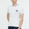 Lee Cooper Anix Mc - T-Shirt Print - Optic White