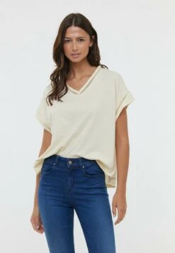 Lee Cooper Acana Mc - T-Shirt Print - Cream