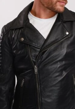 Lee Cooper Balain - Leren Jas - Black -Lee Cooper Winkel 758cb3ecc2314f9c8029dc9038d3fbaa