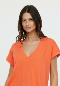 Lee Cooper Alys Mc - T-Shirt Basic - Mandarine -Lee Cooper Winkel 816b80cc30624695a4d2b17a7ac16c2f