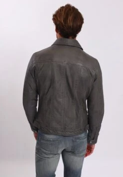 Lee Cooper Leren Jas - Vintage Grey -Lee Cooper Winkel 849cf0ae91b443cc901670d406c7293a