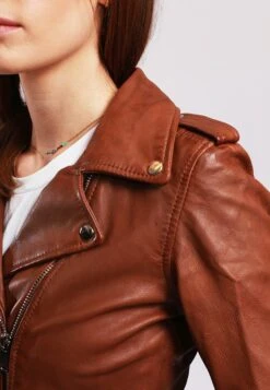 Lee Cooper Bella - Leren Jas - Cognac -Lee Cooper Winkel 8c60bf6a73554dfcbbb60fae094ab350