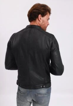 Lee Cooper Bertin - Leren Jas - Vintage Black -Lee Cooper Winkel 96c25f3ed91f4b9ab18858e8bbe1fbbc