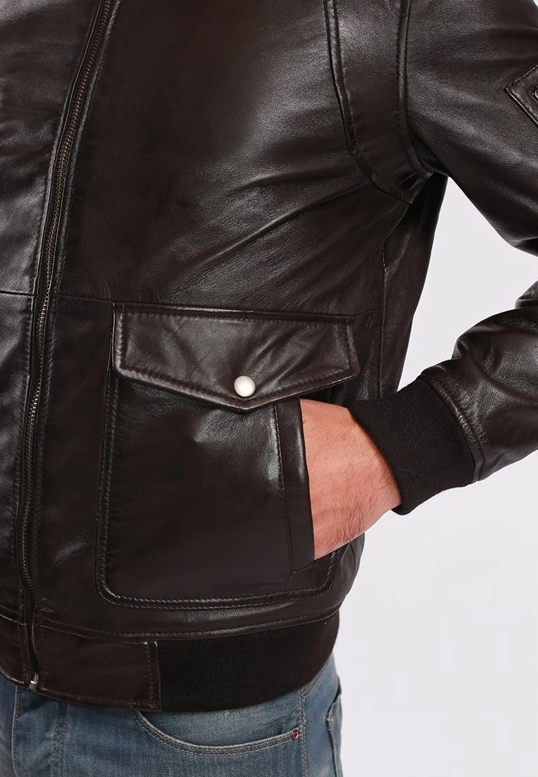 Lee Cooper Bill - Bomberjacks - Brown 4 Lee Cooper Bill - Bomberjacks - Brown - Afbeelding 4