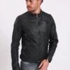 Lee Cooper Bertin - Leren Jas - Vintage Black