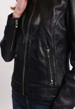 Lee Cooper Bettie - Leren Jas - Black -Lee Cooper Winkel bd89221fe3ec48c79ba598c98935e195