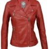 Lee Cooper Bonnie - Leren Jas - Red