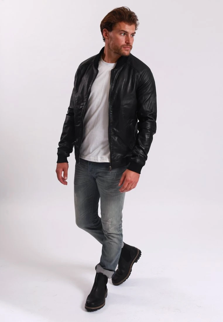 Lee Cooper Boyan - Leren Jas - Black 2 Lee Cooper Boyan - Leren Jas - Black - Afbeelding 2