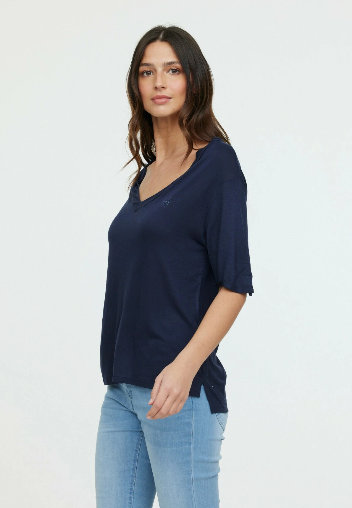 Lee Cooper Adouna M - T-Shirt Basic - Navy 4 Lee Cooper Adouna M - T-Shirt Basic - Navy - Afbeelding 4