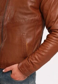 Lee Cooper Buglem - Imitatieleren Jas - Cognac -Lee Cooper Winkel ee9a2bde081f400eb2df353d26f5404b