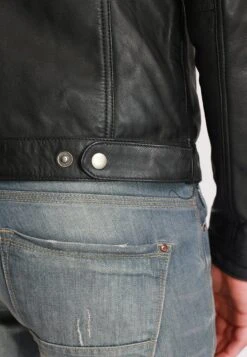 Lee Cooper Bertin - Leren Jas - Vintage Black -Lee Cooper Winkel f0de631cf1954680a95978c02bee3c7e